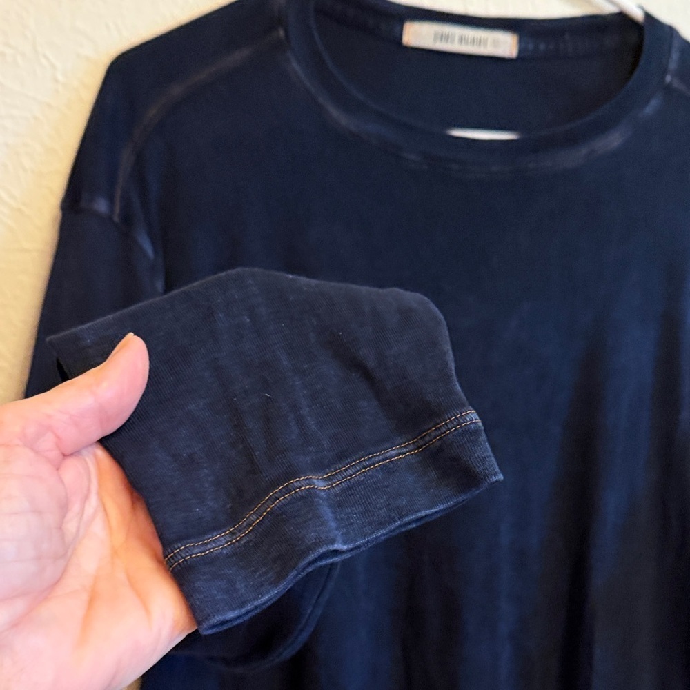 🌵🌵🌵3 for 12$🌵🌵🌵Men's Jake Agave Dark Blue Denim Long Sleeve TShirt-Large - Picture 6 of 10